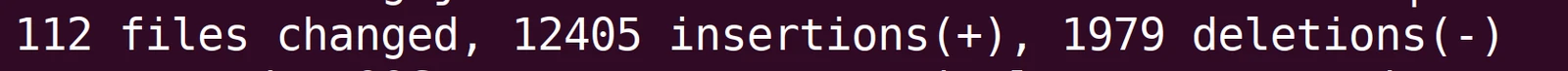 Release stats: 112 files changed, 12405 insertions, 1979 deletions