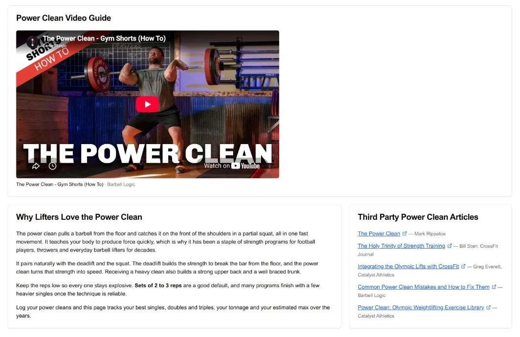 Power Clean guide