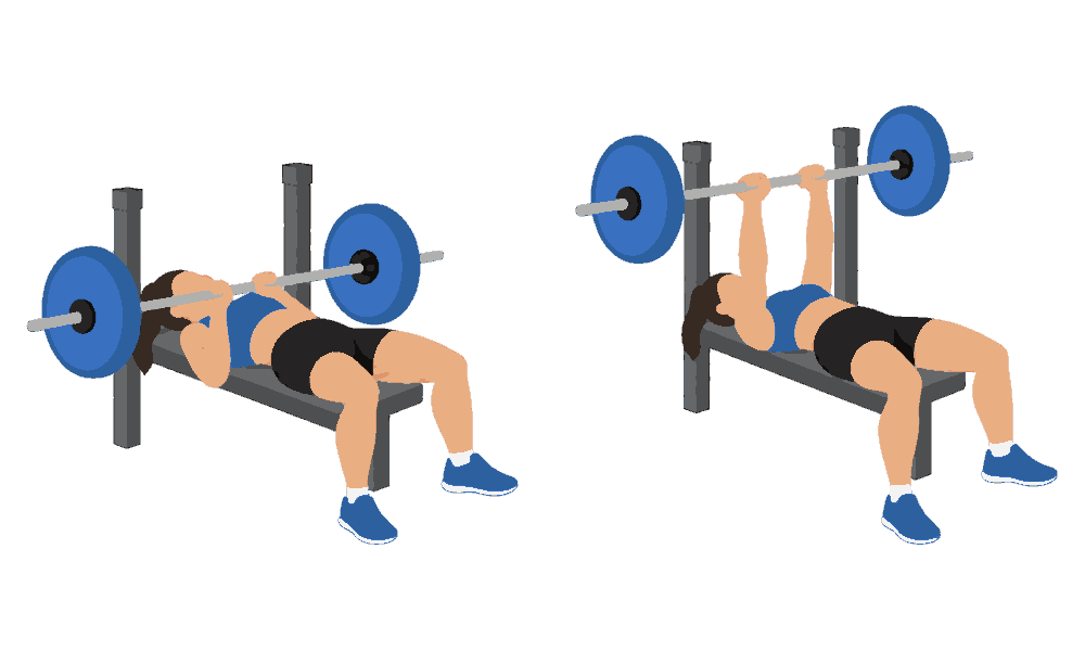 Close Grip Bench Press diagram